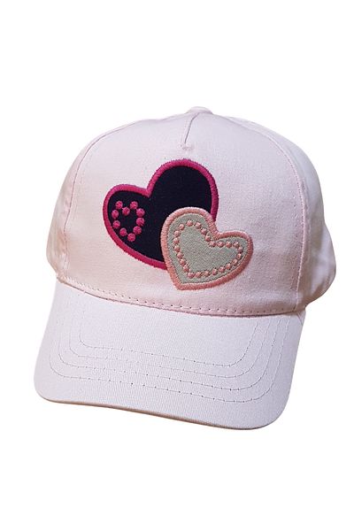 Kitti Baby Girl 1-3 Years Old Summer Brim Heart Figured Cotton Hat 48 Cm