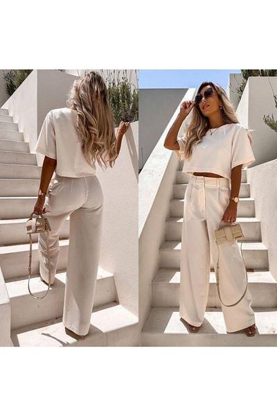 GAMZE ALPTEKİN Σετ μπλουζάκι Palazzo Pants