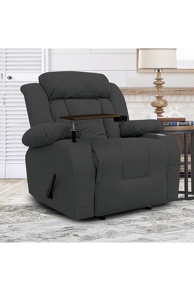 Lazy Vibes Relax Pro Rocking| Premium Recliner With Laptop Table & cup Holder