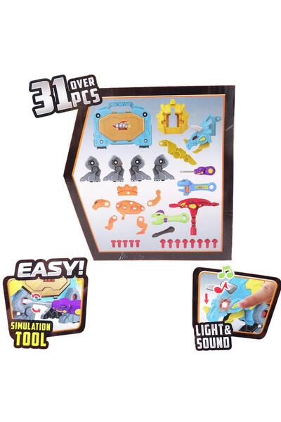 Salamandra Salamandra Kids® Multifunctional Dinosaur Building Set, Lights and Sounds 31 Pieces