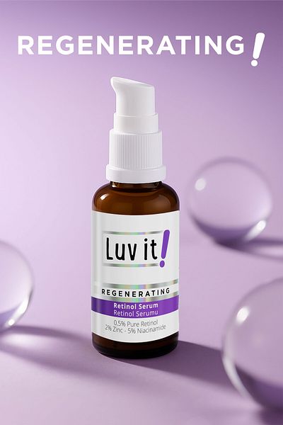 Luv it! Retinol & Niacinamide Skin Serum - and Anti-Aging - Collagen Production Promoter