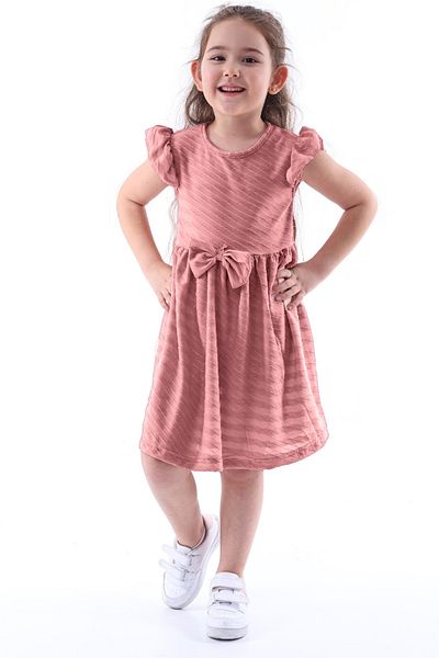 MAXI DRY Rochie din bumbac cu maneci cu volane, 2-8 ani