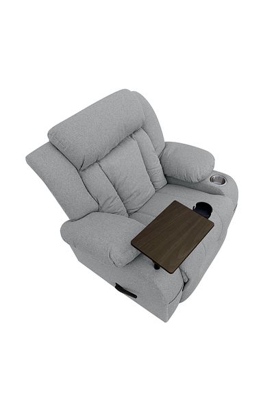 Lazy Vibes Relax Pro Rocking & Rotating 360°| Premium Recliner With Laptop Table & cup Holder
