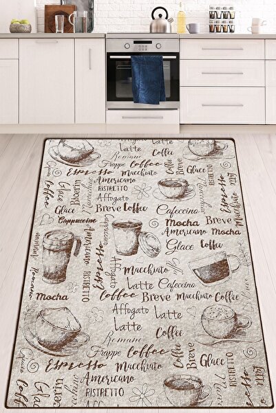 Chilai Home Conversation Mutfak Halısı Kaymaz Taban Yıkanabilir Leke Tutmaz Djth