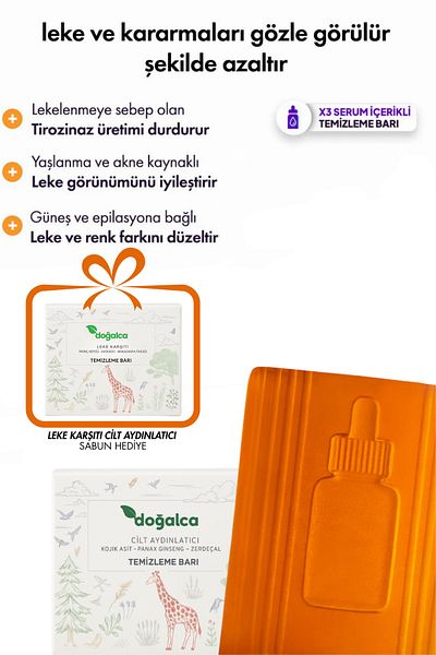 Doğalca Kojic Acid Soap, Anti-Blemish Kojic Acid Cleansing Bar with Turmeric and Kojic Acid Effect
