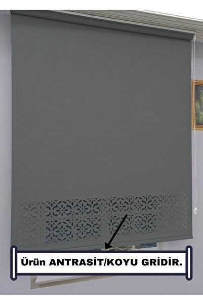 ESDEH Lazer Kesim Kalın Ithal Mat Stor Perde - 30 Cm Lazer Yüksekliği