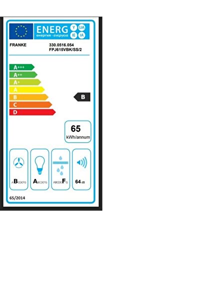 Franke Glass Linear Vertical Fpj 615 V Bk A/ss 60 Cm Davlumbaz Siyah