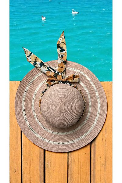 Deeplively Women's Straw Hat Summer Beach Hat Premium Quality - Foldable - Adjustable to Head