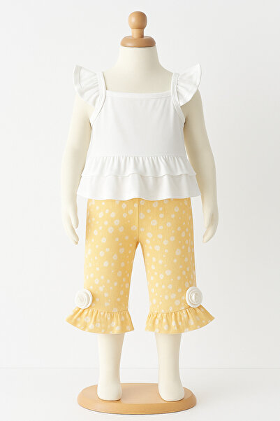 BABİDO Baby Girl Zero Sleeve Cotton 2 Piece Set