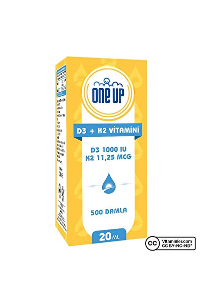 One Up D3 K2 Vitamini 20 ml Damla