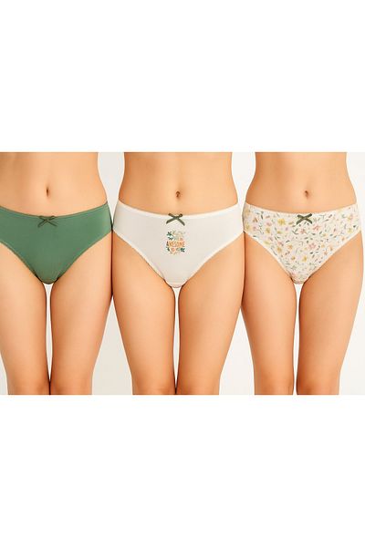 Pierre Cardin Pachet de 3 economice - Chiloți simpli din bumbac 2700 cu imprimeu de bază și cu model