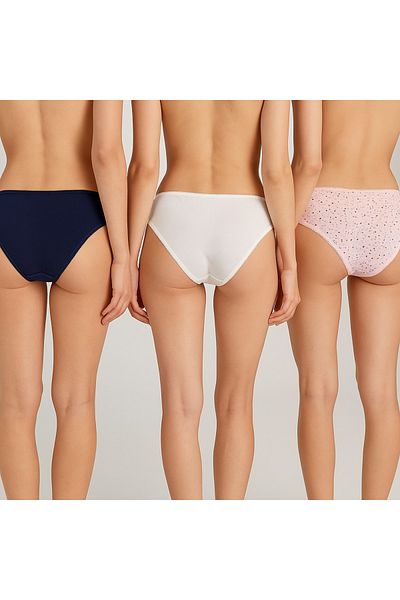 Pierre Cardin Shine 2700 - Gazdaságos csomag 3 pamut alapmintás és mintás alsónadrágból