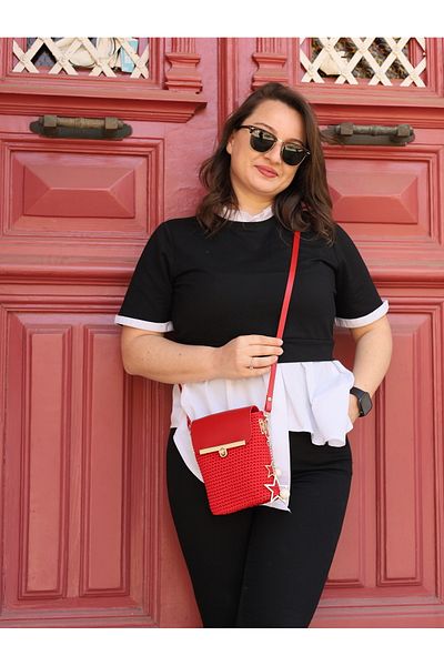 Masal Örgü Evi Women's Mini Bag Phone Bag Handmade Special Design