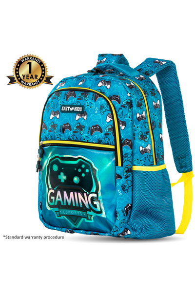 Eazy Kids 16" Set of 3 Backpack w/ Lunch Bag and Pencil Case - Gaming