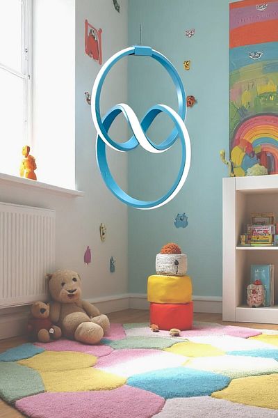 Ece Aydınlatma Orko Blue Case, White Led Light Living Room, Entrance, Kitchen, Children's Room Led Chandelier