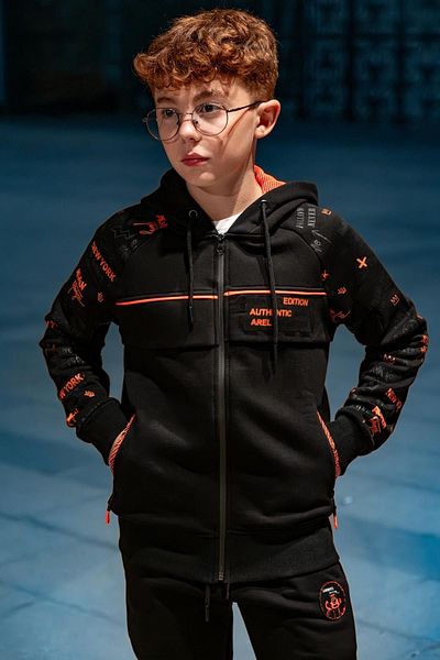 Pina Kids Σετ φόρμας για αγόρι με κουκούλα με φερμουάρ