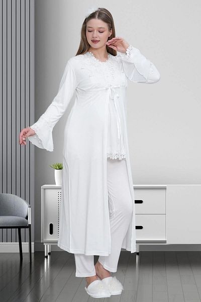 Mecit Pijama Σετ 2 Peignoirs-Pijamas για έγκυες και έγκυες - 75% βαμβάκι, 25% βισκόζη