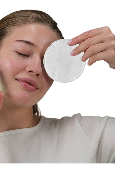 JUVERA Cosmeceuticals Organic Washable Makeup Removal Cotton Pad 3 Pieces - 100% Organic