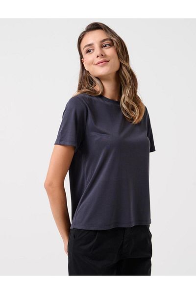 Jimmy Key Black Straight Cut Crew Neck Short Sleeve T-Shirt