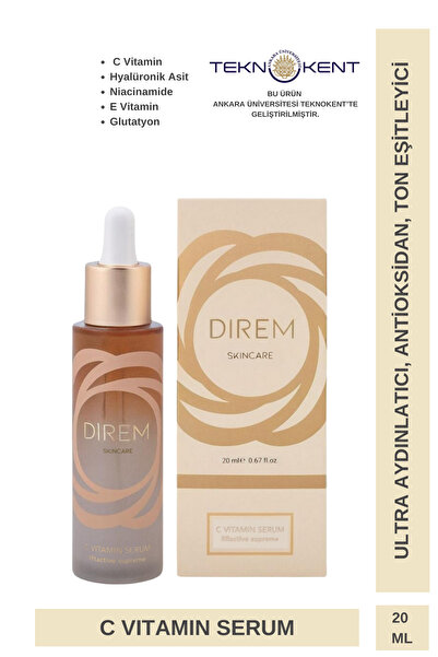 Direm Beauty C Vitamin Ultra Aydınlatıcı & Cilt Tonu Eşitleyici Serum
