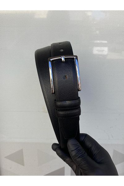 Gesa Men's Faux Leather Classic Belt 3.5 cm