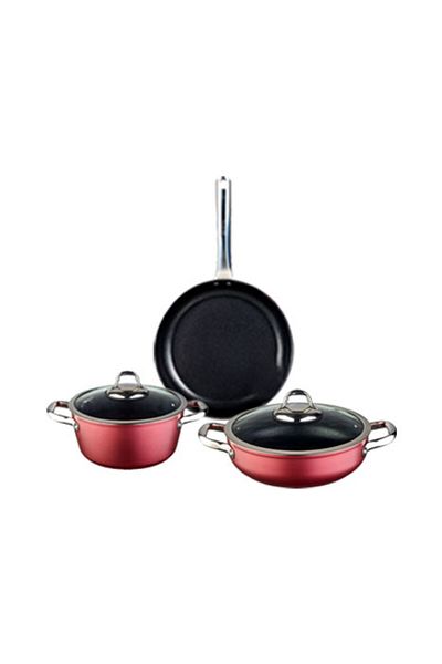 Leggno Master Daily 5 Piece Set Steel Handle Metallic Red
