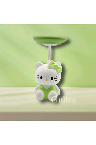 guliza Sevimli Hello Kitty Masa Lambası - Usb Şarjlı 2 Kademe Led Işık, Kablo...
