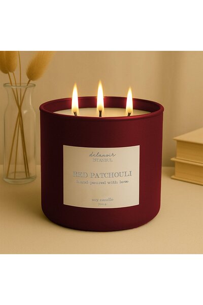 Red Patchouli Aromalı Soya Mumu 700g.