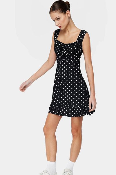 PayBuy Women's Mini a Line Square Neck Floral Knitted Dress Summer Casual Combination Durable Material Premium Quality
