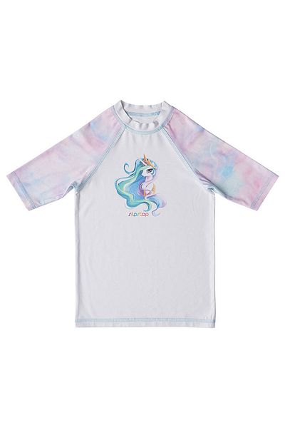 SLIPSTOP Tricou alb multicolor pentru înot unisex pentru copii St19110017