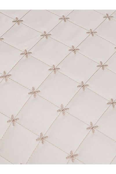 Faiend Quality Quilted Double Bed Cover Set (Cream)