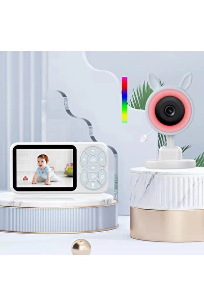 EN SİGA Bebek Kamerası Kumandalı Monitörlü Karşılıklı Konuşma RGB ışıklı HDGe...