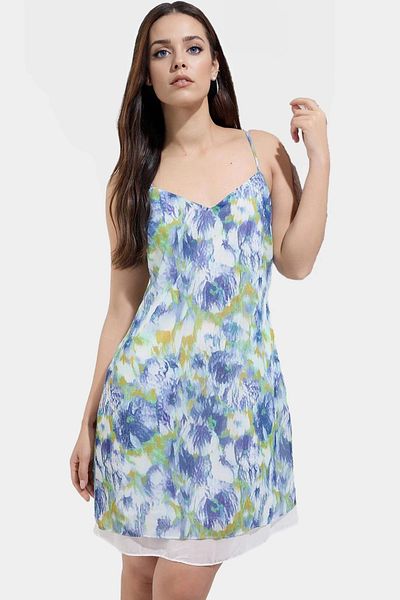PayBuy A Line Chiffon Mini Dress Patterned Polyester Summer Casual Modern Style Comfortable and Stylish