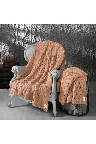Miespiga Serenita Hair Knitted Knitwear Tv Blanket Throw Sofa Shawl