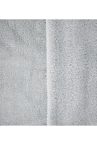 Aslan Online Double Faced Gray Welsoft Plush Fabric 180 Cm Width