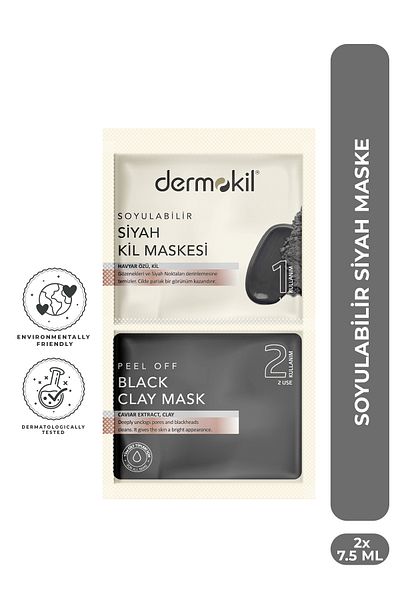 Dermokil 7.5 ml Peel-off Black Mask - Pack of 2