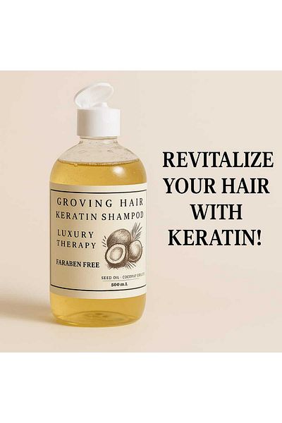 GROVİNG HAİR Groving Hair Care Shampoo with Keratin Collagen Biotin to Help Hair Growth 500ml