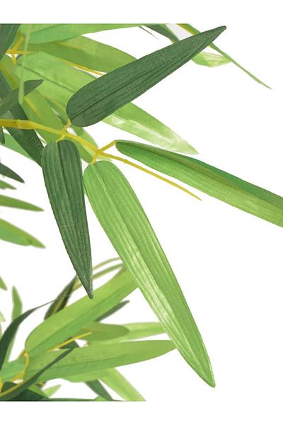 Koopman Planta artificiala Bambus, Azay Design, bogat in frunze in verzi, in ghiveci negru H 90 cm