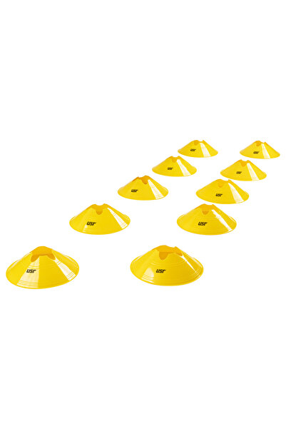 USR AC10S 10 lu Küçük Boy Antrenman Çanağı Seti Sarı