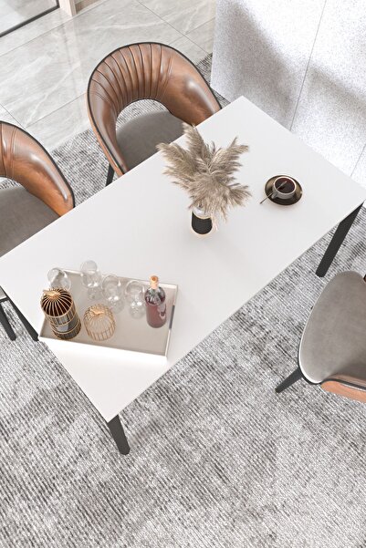 DEKOPRATİK ELEGANCE YEMEK MASASI BEYAZ 120X70