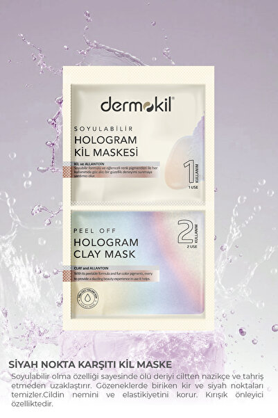 Dermokil Soyulabilir Hologram Kil Maskesi 2* 7.5 ml