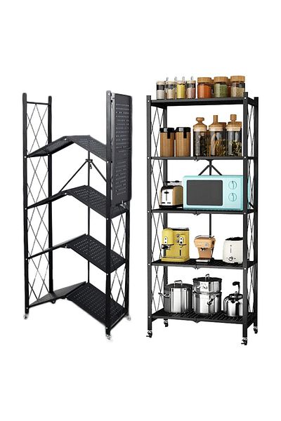 Cady One 5-Tier Metal Folding Storage Rack