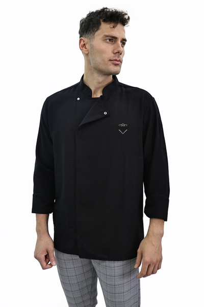 Das Uniform Uzun Kollu Şef Ceket Aşçı Kıyafeti Chef Aşçı Forması