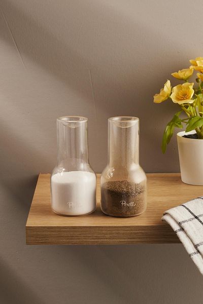 Perotti Salernito 2-Piece Glass Salt and Pepper Shakers Set