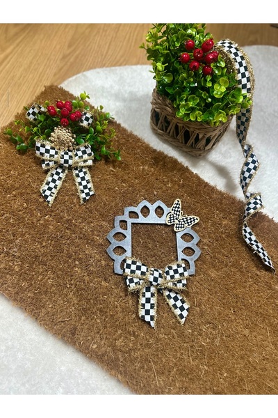 Marrone Вратата Мат Кокинали Гнездо Рамка Звънец Декорация