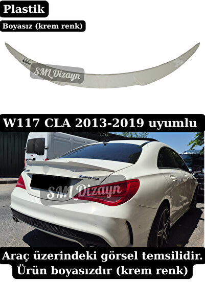 SML Dizayn Mercedes W117 Cla Spoiler W117 Bagaj Üstü Yarasa Spoyler Spoylır B...