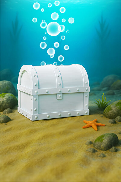 Akvaryum Hazine Sandığı Hava Taşı ( Beyaz ) Akvaryum Hava Taşı Fanus , Küçük ...