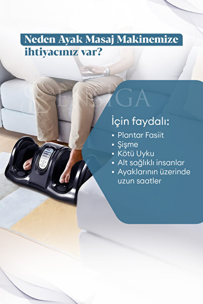 Mega Plus Bacak Ayak Kol Derin Yoğurma Hava Sıkıştırmalı Ovmalı Masaj Ayak Masajı