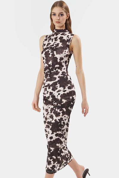 PayBuy Maxi Dress Bodycon Mold Knitted Fabric Daily Casual Style Trend Design Long Lasting Comfortable Use