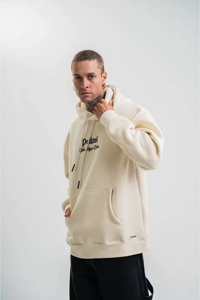 Silerra Polizei premium quality hooded digital patch sweatshirt - cream